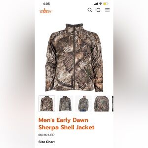 Habit Men's Early Dawn Sherpa Shell Jacket - Camouflage